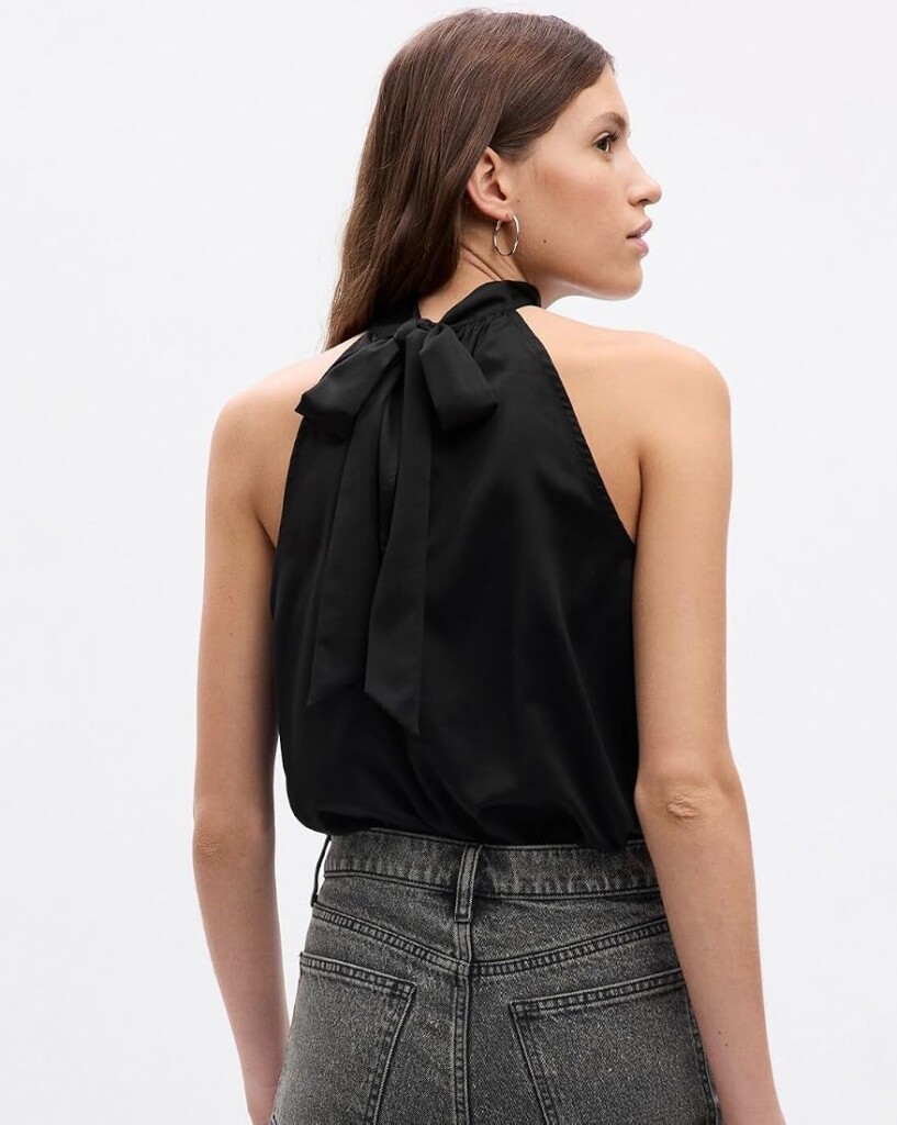 Satin Halter Top GAP (talla small)