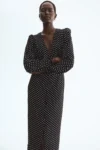 LONG-SLEEVED VISCOSE DRESS h&m NUEVI (talla small)