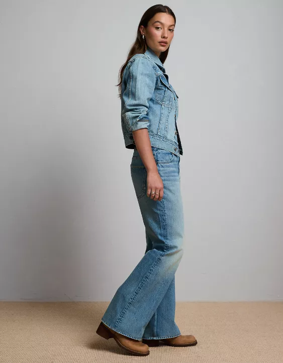 AE77 Premium Vintage Flare Jeans nuevo (talla 25)