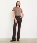 Petite LOFT Versa Ponte Deluxe Flare Pants (talla 6)