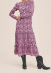 MANGO polka dot pink and black (talla small)