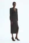 LONG-SLEEVED VISCOSE DRESS h&m NUEVI (talla small)
