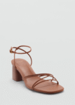 Heeled sandal with crossed straps MANGO nuevo (talla 37Eur)