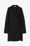 H&M WRAP-FRONT DRESS (talla M)