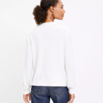 Jersey Split Neck Top LOFT nuevo (talla Small , parece M/L)