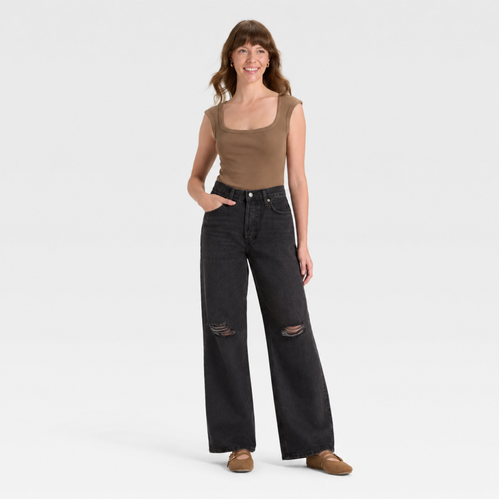 Universal Thread mide rise 90’s relaxed straight nuevo (talla 0/31)