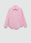 COTTON SHIRT WITH DECORATIVE BUTTON MANGO (TALLA 6)