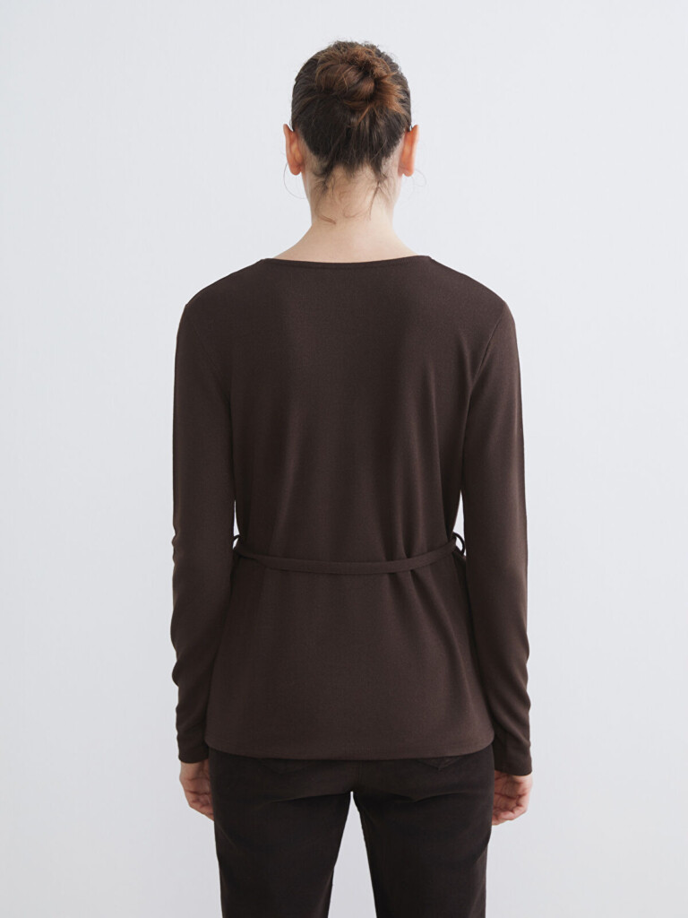 V Neck Belted Women’s Cardigan ZARA (talla small)
