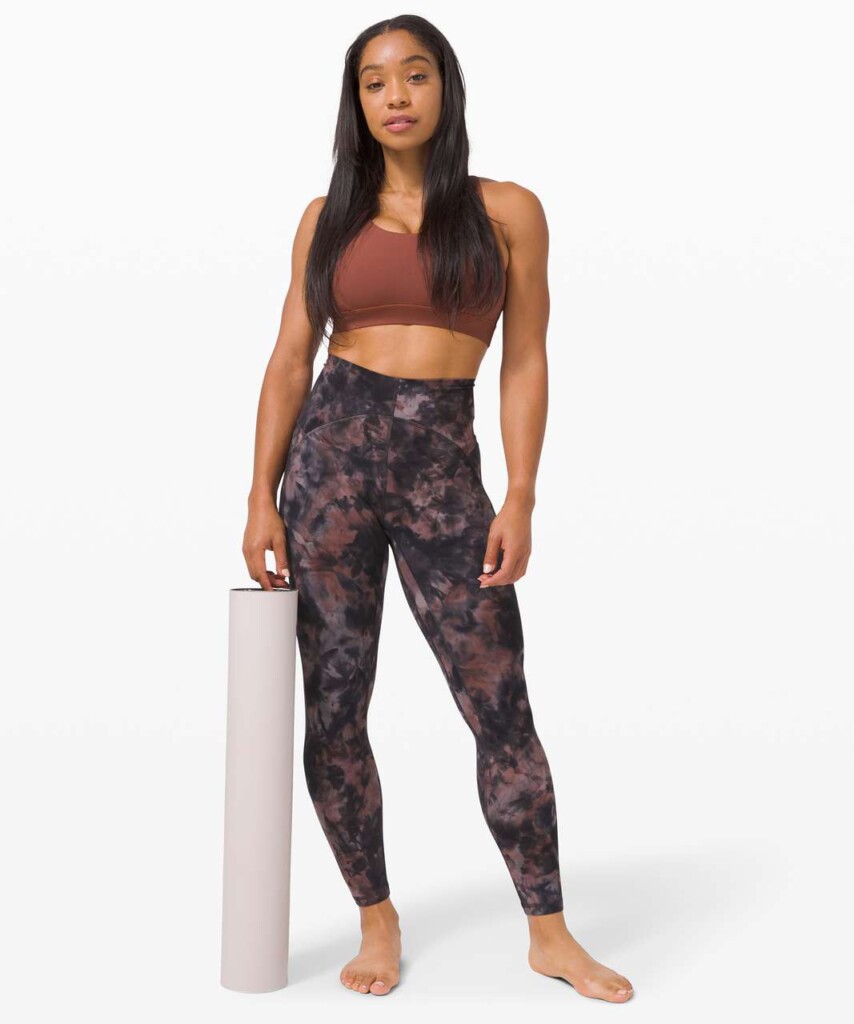 Lululemon Diamond Dye Graphite Grey Pink Pastel (talla 4)