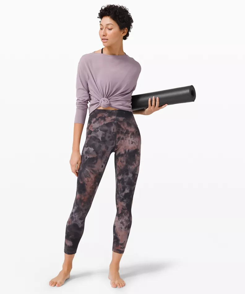 Lululemon Diamond Dye Graphite Grey Pink Pastel (talla 4)
