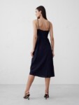 High-Neck Jacquard Midi Dress Banana Republic NUEVO (talla XS)