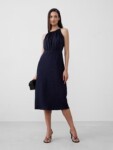 High-Neck Jacquard Midi Dress Banana Republic NUEVO (talla XS)