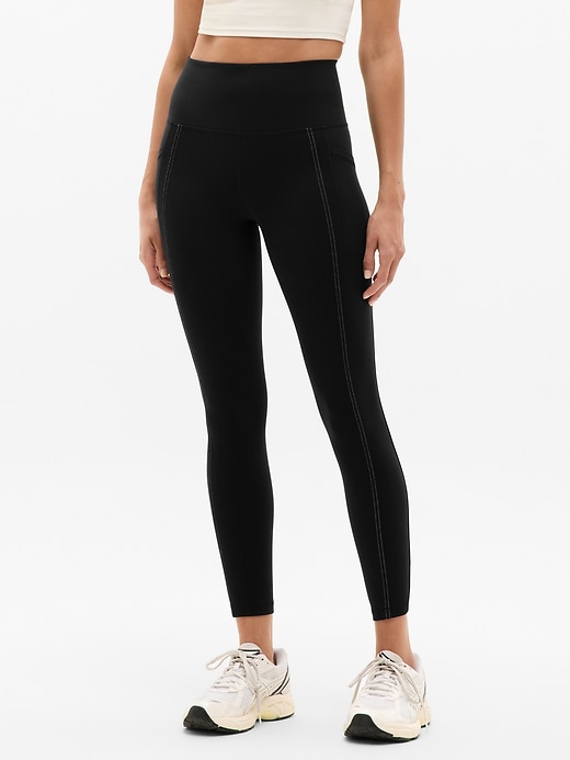 High Rise Pop Stitch 7/8 Legging | Athleta (talla M)