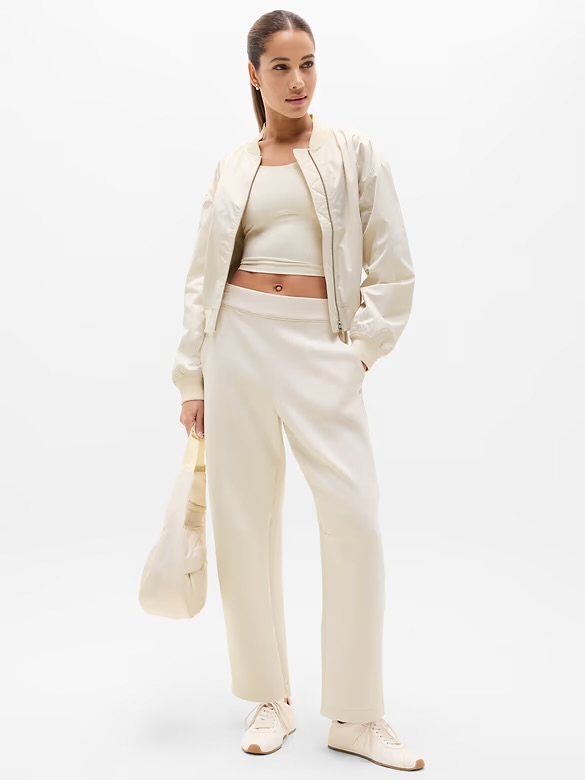 Form Knit Mid Rise Barrel Pant | Athleta NUEVO (talla Small, parece M)