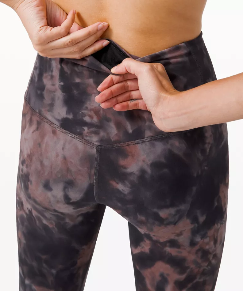 Lululemon Diamond Dye Graphite Grey Pink Pastel (talla 4)