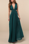 Vivid Imagination Emerald Green Cutout Maxi Dress Lulus NUEVO (talla M)