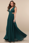 Vivid Imagination Emerald Green Cutout Maxi Dress Lulus NUEVO (talla M)