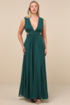 Vivid Imagination Emerald Green Cutout Maxi Dress Lulus NUEVO (talla M)