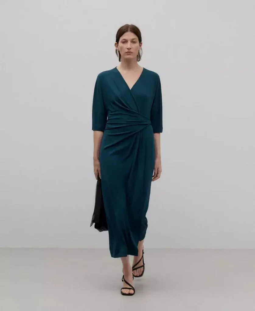 Vestido con drapeados de Adolfo Domínguez nuevo (talla 6)