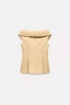 Chaleco tipo bustier cruzado - Beige | ZARA (talla small)