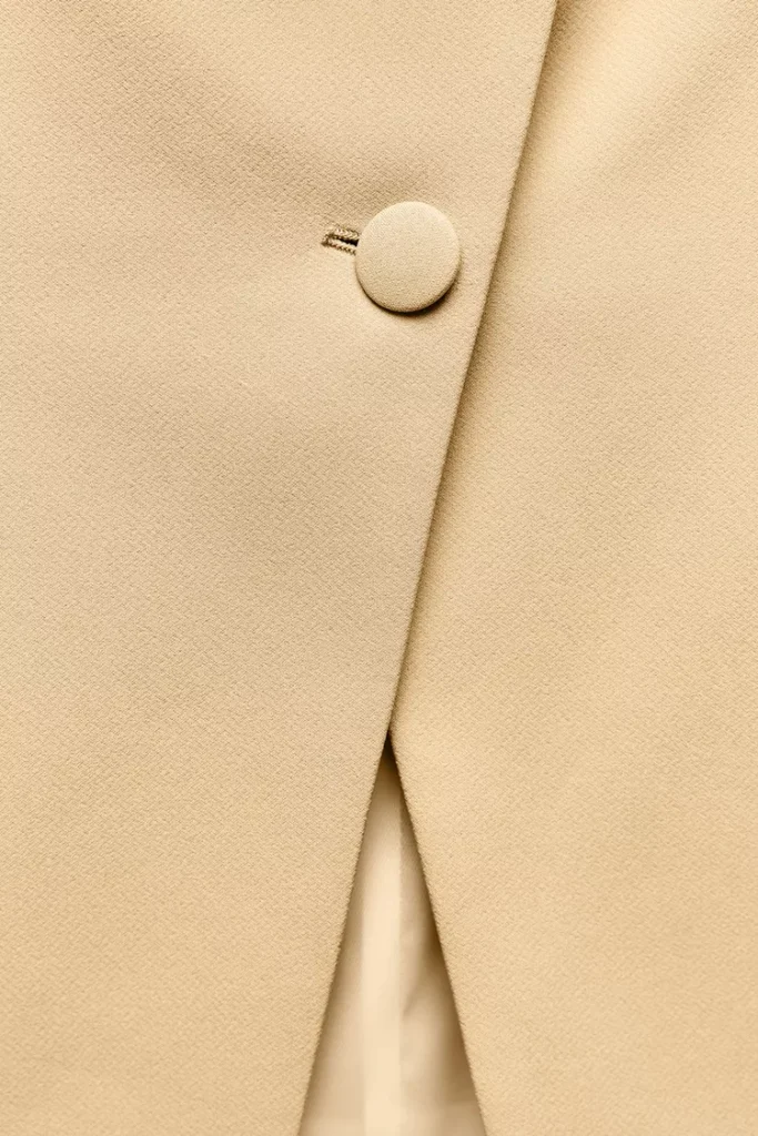 Chaleco tipo bustier cruzado - Beige | ZARA (talla small)