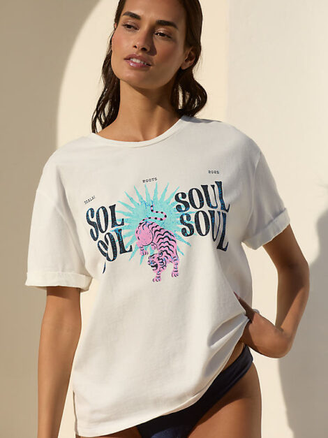 Malai Roots Shin Oversized Graphic Tee (talla Small)
