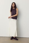 Satin midi skirt STRADIVARIUS (XL, parece M/L)
