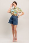 SUNSHINE GETAWAY WOVEN TOP nueva (talla small)