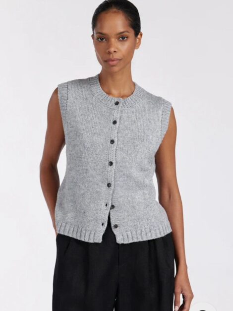 DISSH - FOSTER CHALK KNIT VEST (talla XS, parece S)