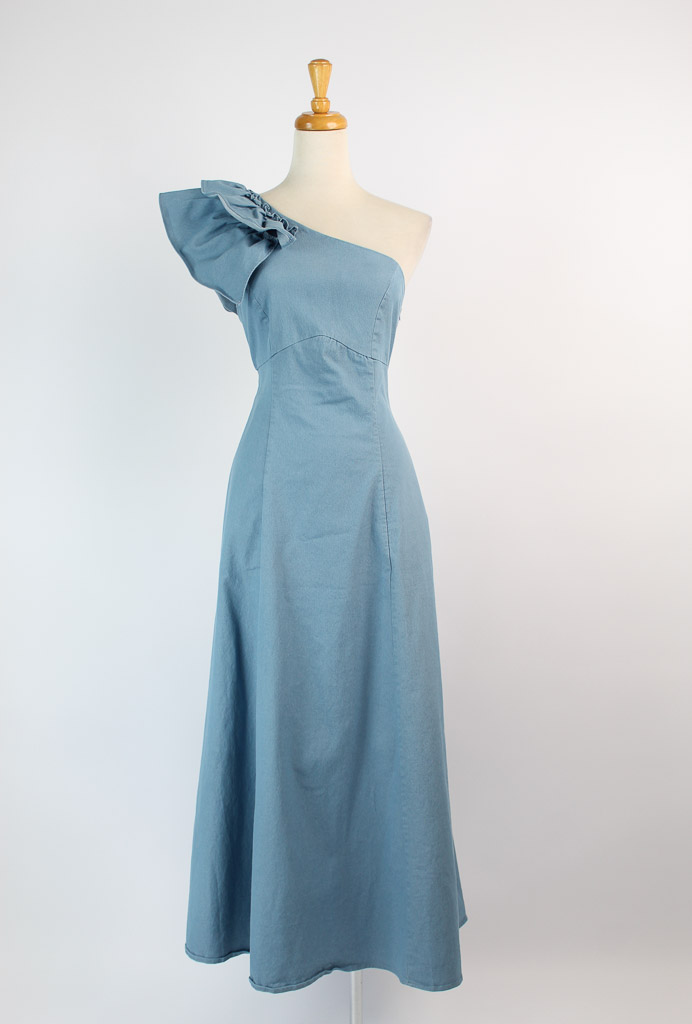 Vestido One shoulder nuevo (talla L, parece M)