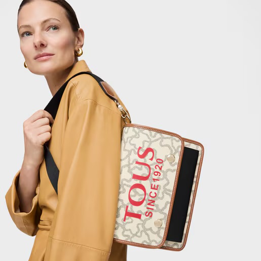 Crossbody TOUS mediana Audree beige Kaos Icon