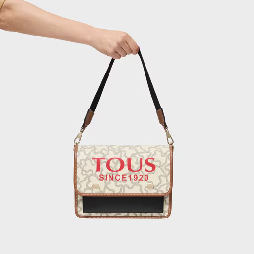 Crossbody TOUS mediana Audree beige Kaos Icon