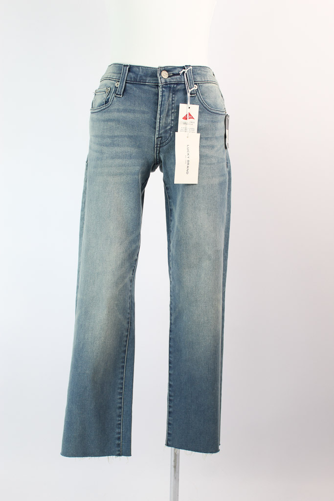 Lucky brand sweet mid rise crop jeans nuevo (talla 2/26)