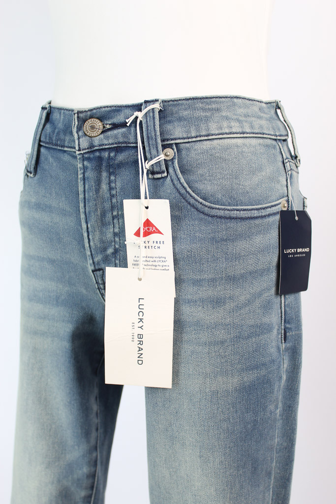 Lucky brand sweet mid rise crop jeans nuevo (talla 2/26)