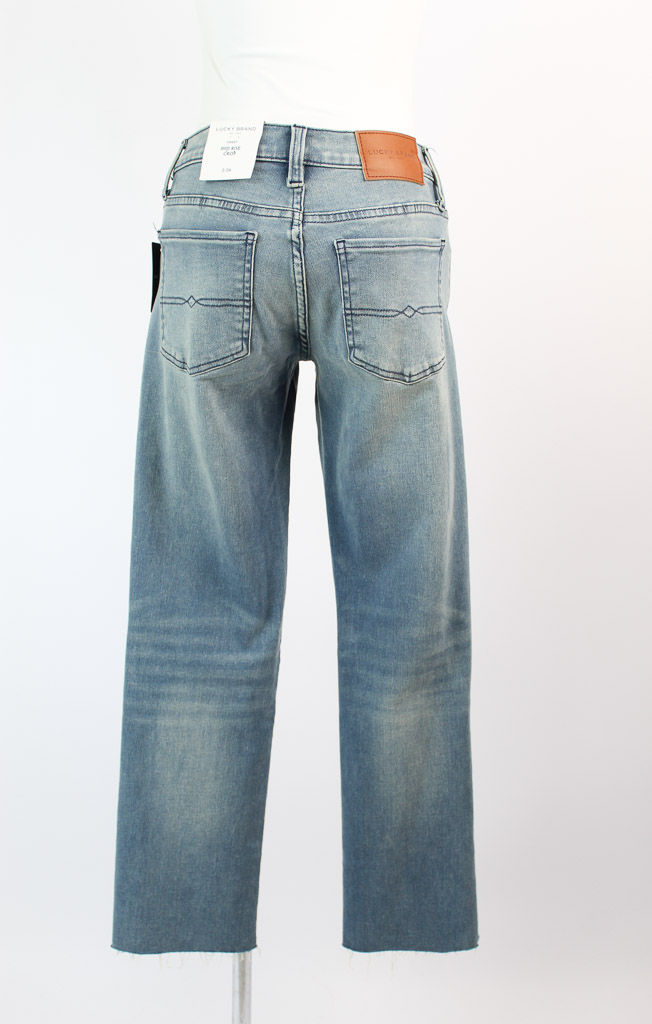Lucky brand sweet mid rise crop jeans nuevo (talla 2/26)