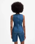 Denim Scoopneck Cutaway Vest in Dowe Wash MADEWELL (talla 10)