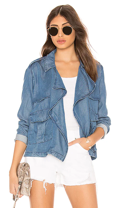Soft Denim Jacket ella moss nueva (talla L)