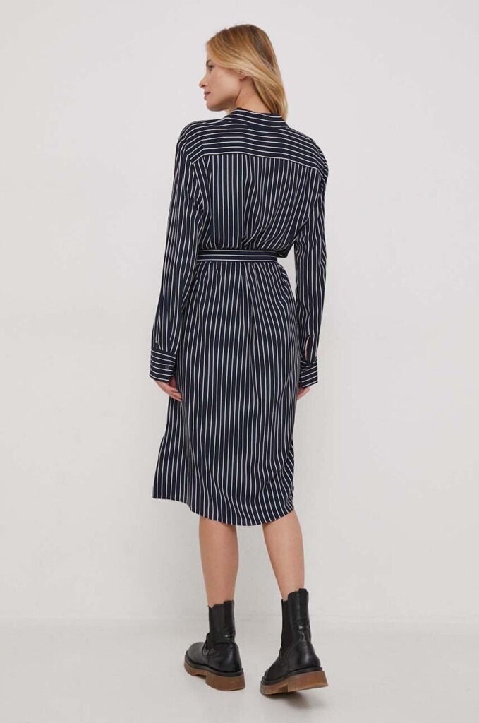 TOMMY HILFIGER Belted Midi Shirtdress (talla XS)