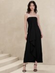 Banana Republic Drape-Front Maxi Dress nuevo (talla 6)