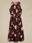 GEORGETTE MIDI SHIFT DRESS NUEVO (TALLA S)