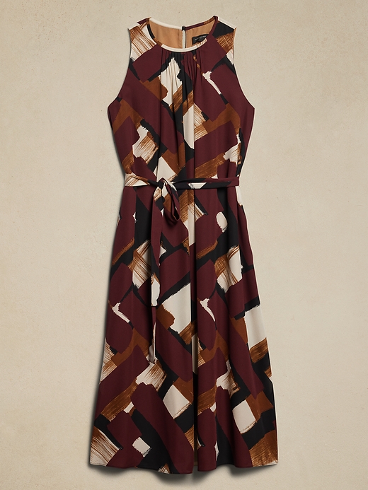 GEORGETTE MIDI SHIFT DRESS NUEVO (TALLA S)
