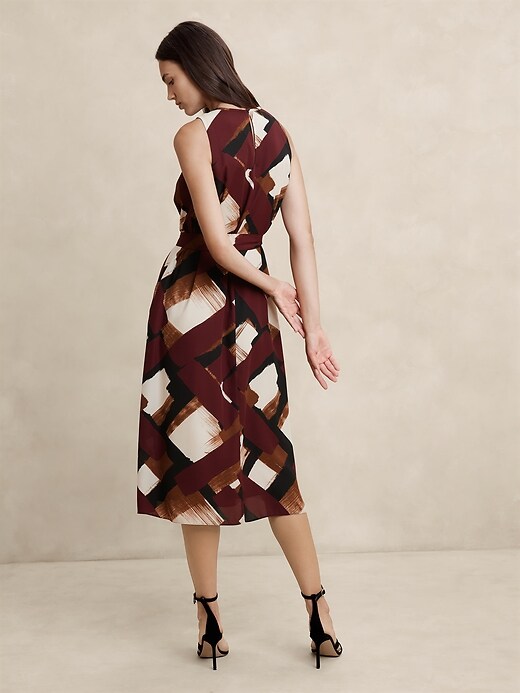 GEORGETTE MIDI SHIFT DRESS NUEVO (TALLA S)