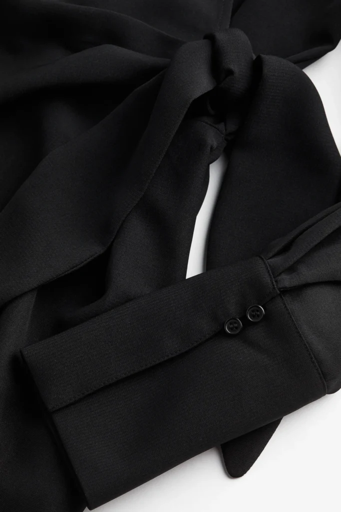H&M WRAP-FRONT DRESS (talla M)