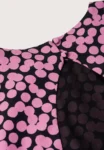 MANGO polka dot pink and black (talla small)