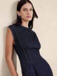 LINA ITALIAN DENIM MIDI Banana Republic (talla 0)