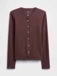 Ribbed Button-Up Top NUEVO (talla M)