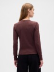 Ribbed Button-Up Top NUEVO (talla M)