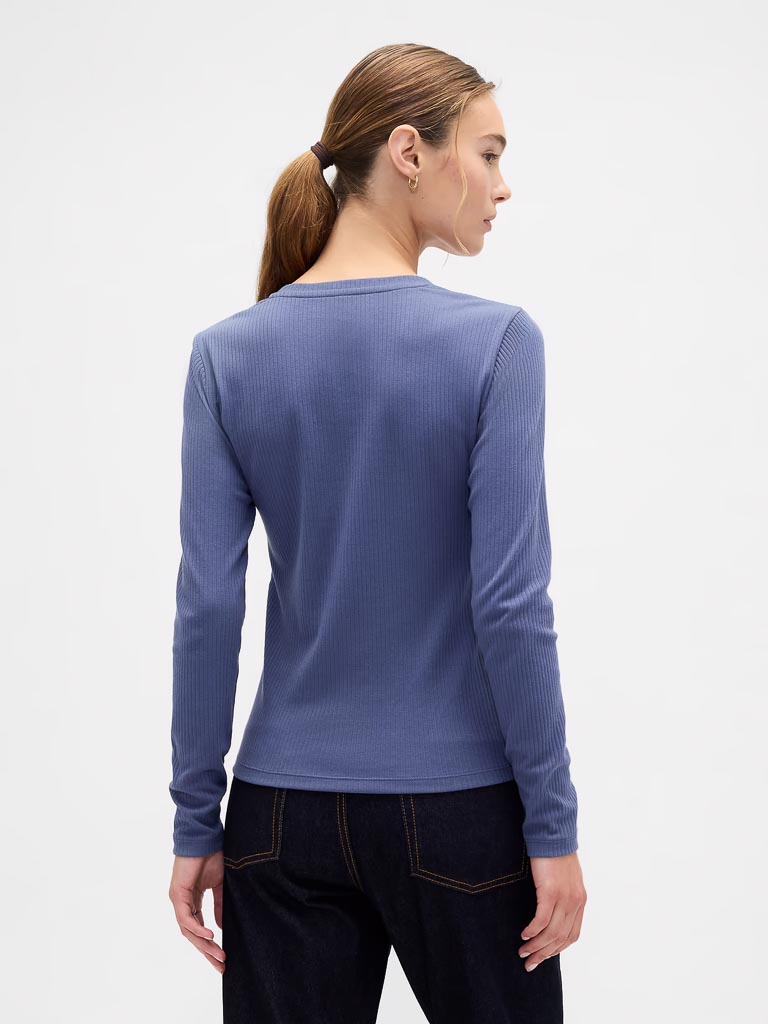 Ribbed Button-Up Top NUEVO (talla S y M)