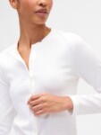 Ribbed Button-Up Top NUEVO (talla M)