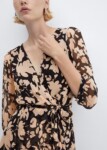 Vestido fluido estampado floral MANGO (talla 2)